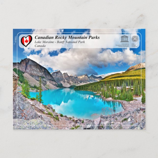 Cartão Postal UNESCO WHS - Banff National Park (Frente)