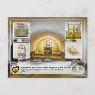 Cartão Postal UNESCO WHS - Cámara Papais noeis de Oviedo