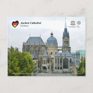 Cartão Postal UNESCO WHS - Catedral de Aachen