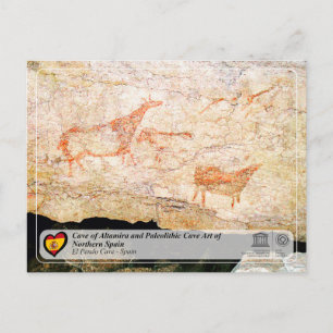 Cartão Postal UNESCO WHS - Caverna de El Pendo / Cueva de El Pen