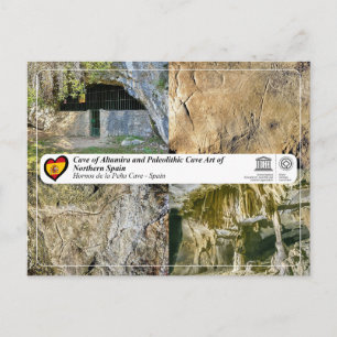 Cartão Postal UNESCO WHS - Caverna Hornos de la Peña