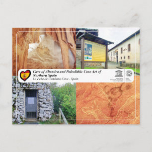 Cartão Postal UNESCO WHS - Caverna La Peña de Candamo