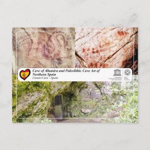 Cartão Postal UNESCO WHS - Caverna Llonín / Cueva de Llonín