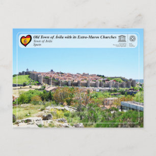 Cartão Postal Unesco WHS - Cidade Velha de Ávila e seus muros