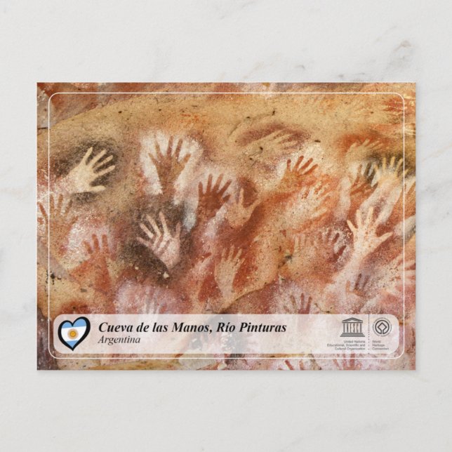 Cartão Postal UNESCO WHS - Cueva de las Manos, Río Pintura (Frente)
