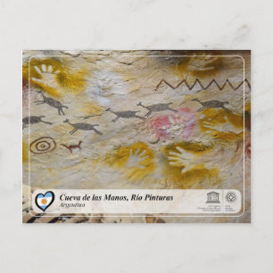 Cartão Postal UNESCO WHS - Cueva de las Manos, Río Pintura