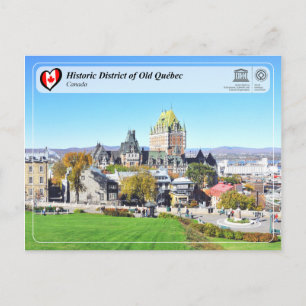 Cartão Postal UNESCO WHS - Distrito histórico do Velho Québec
