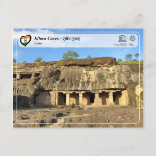 Cartão Postal Unesco WHS - Ellora Caves