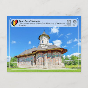 Cartão Postal UNESCO WHS - Igrejas da Moldávia - Moldovita