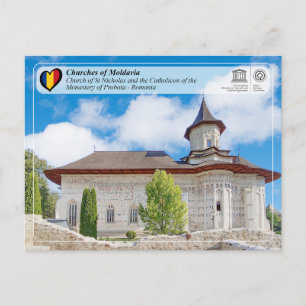 Cartão Postal UNESCO WHS - Igrejas da Moldávia - Probota