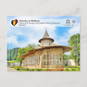 Cartão Postal UNESCO WHS - Igrejas da Moldávia - Voronet