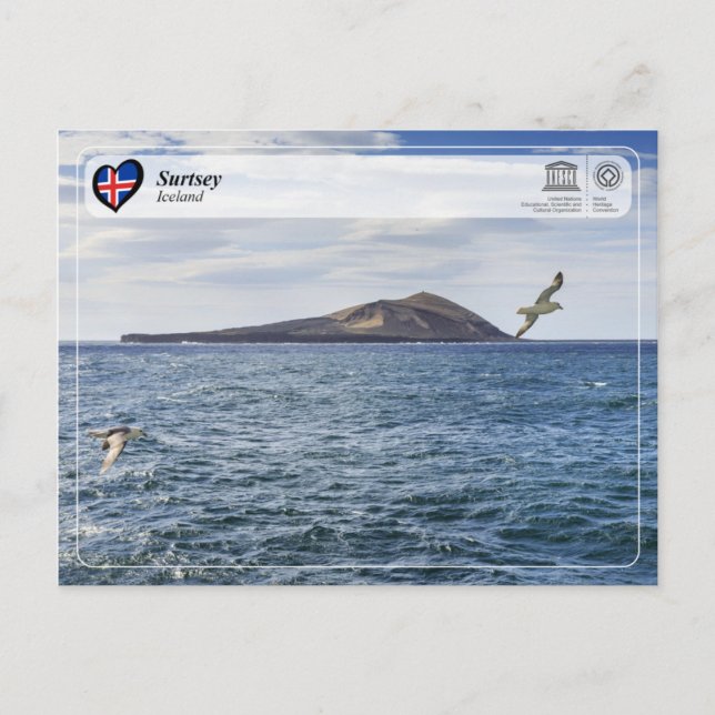 Cartão Postal UNESCO WHS - Ilha Surtsey (Frente)