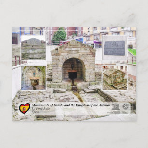 Cartão Postal UNESCO WHS - La Fuente de Foncalada