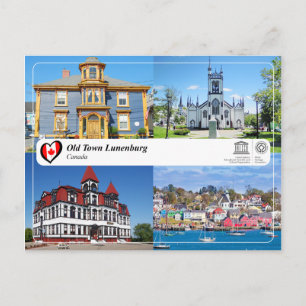 Cartão Postal UNESCO WHS - Lunenburg Cidade Antiga