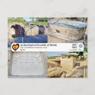Cartão Postal UNESCO - WHS - Mérida - Área Funerária Columbários