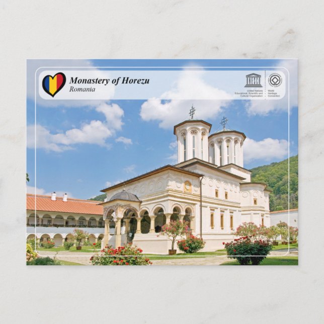 Cartão Postal UNESCO WHS - Monastery of Horezu Postcard (Frente)