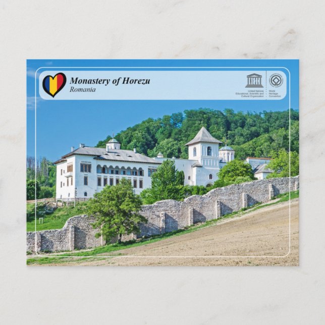 Cartão Postal UNESCO WHS - Monastery of Horezu Postcard (Frente)