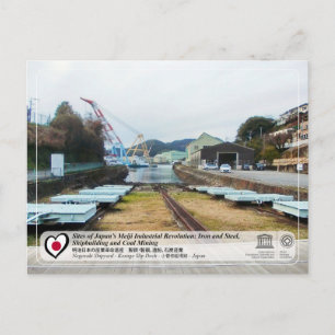 Cartão Postal UNESCO WHS - Nagasaki - Kosuge Slip Dock - 小 菅 修 船