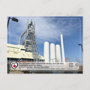 Cartão Postal UNESCO WHS - O Aço Imperial Funciona, Japão
