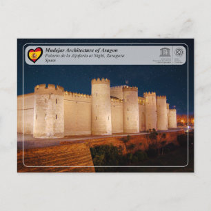 Cartão Postal UNESCO WHS - Palacio de la Aljafería