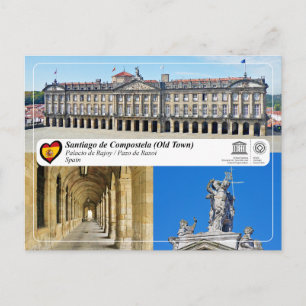 Cartão Postal UNESCO WHS - Palacio de Rajoy/Pazo de Raxoi