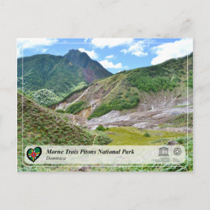 Cartão Postal UNESCO WHS - Parque Nacional de Morne Trois Pitons
