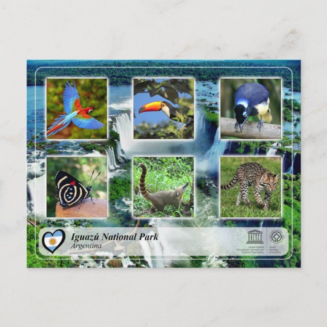 Cartão Postal UNESCO WHS - Parque Nacional do Iguazu (Frente)