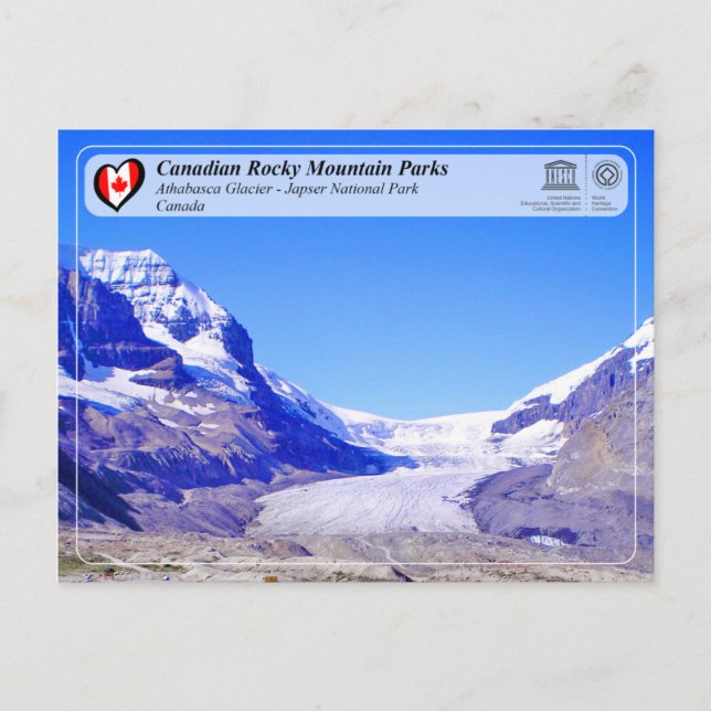 Cartão Postal UNESCO WHS - Parque Nacional Jasper (Frente)