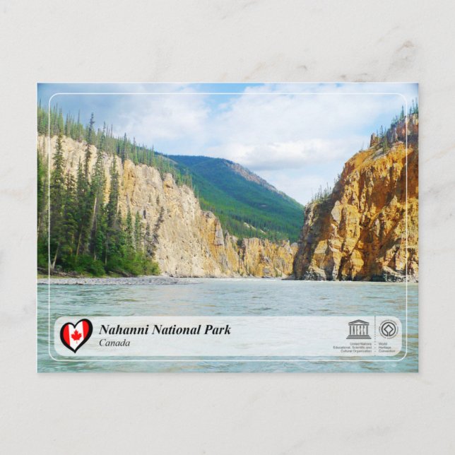 Cartão Postal UNESCO WHS - Parque Nacional Nahanni (Frente)