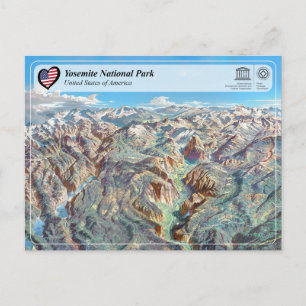 Cartão Postal UNESCO WHS - Parque Nacional Yosemite - Cartão-po
