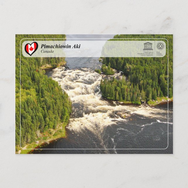 Cartão Postal UNESCO WHS - Pimachiowin Aki (Frente)