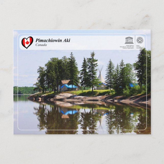 Cartão Postal UNESCO WHS - Pimachiowin Aki (Frente)