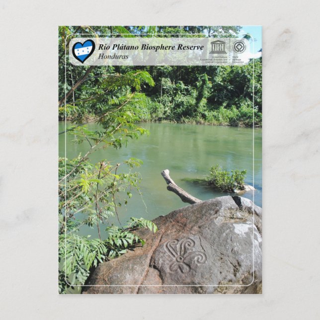 Cartão Postal UNESCO WHS - Reserva da Biosfera do Río Plátano (Frente)