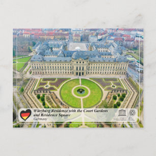Cartão Postal UNESCO WHS - Residência em Würzburg