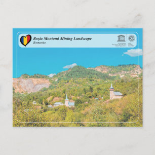 Cartão Postal UNESCO WHS - Roșia Montană Mining Landscape