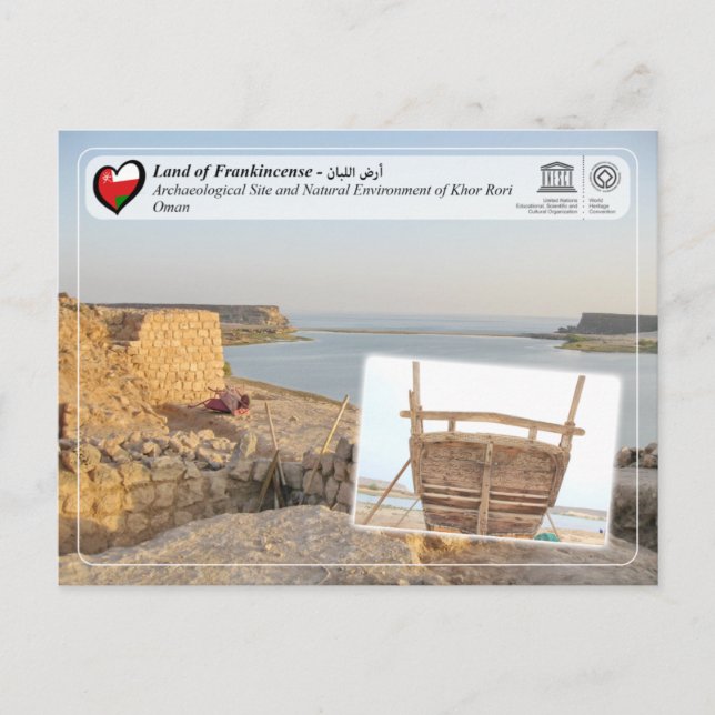 Cartão Postal Unesco WHS - Siteof Khor Rori Arqueológico (Frente)