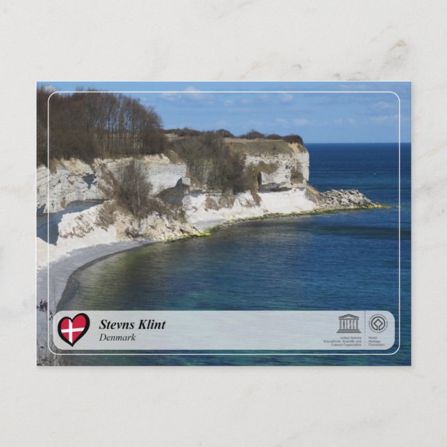 Cartão Postal UNESCO WHS - Stevns Klint (Frente)