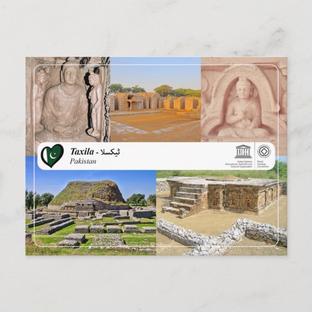 Cartão Postal UNESCO WHS - Taxila - ٹیکسلا (Frente)