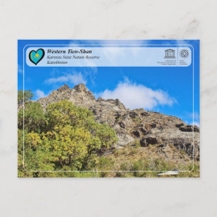 Cartão Postal UNESCO WHS - Tian Shan Ocidental - Reserva Natural