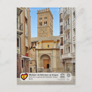 Cartão Postal UNESCO WHS - Torre de la iglesia del Salvador