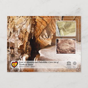 Cartão Postal UNESCO WHT - Caverna Altxerri / Cueva de Altxerri