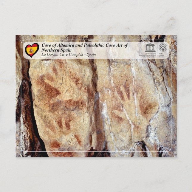 Cartão Postal UNESCO WHT - Complexo da Caverna de La Garma (Frente)
