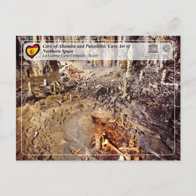 Cartão Postal UNESCO WHT - Complexo da Caverna de La Garma (Frente)