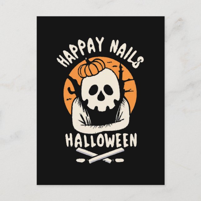 Cartão Postal Unhas de Halloween Bootiful  (Frente)