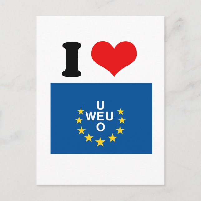 Cartão Postal União da Europa Ocidental (Frente)