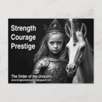 Cartão postal Unicorn