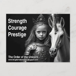 Cartão postal Unicorn