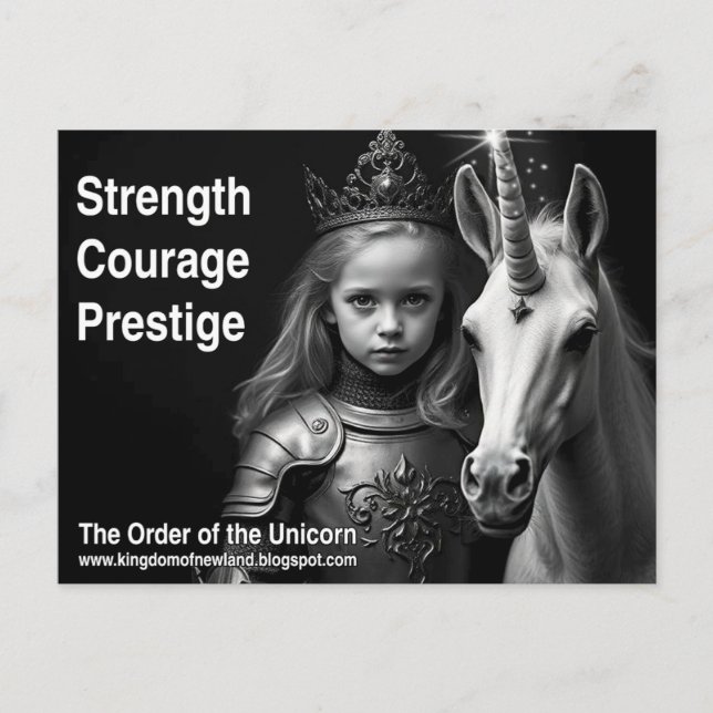 Cartão postal Unicorn (Frente)