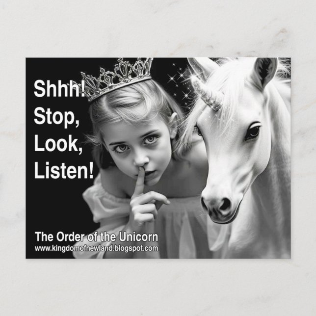 Cartão postal Unicorn (Frente)