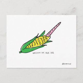 cartão postal unicorn